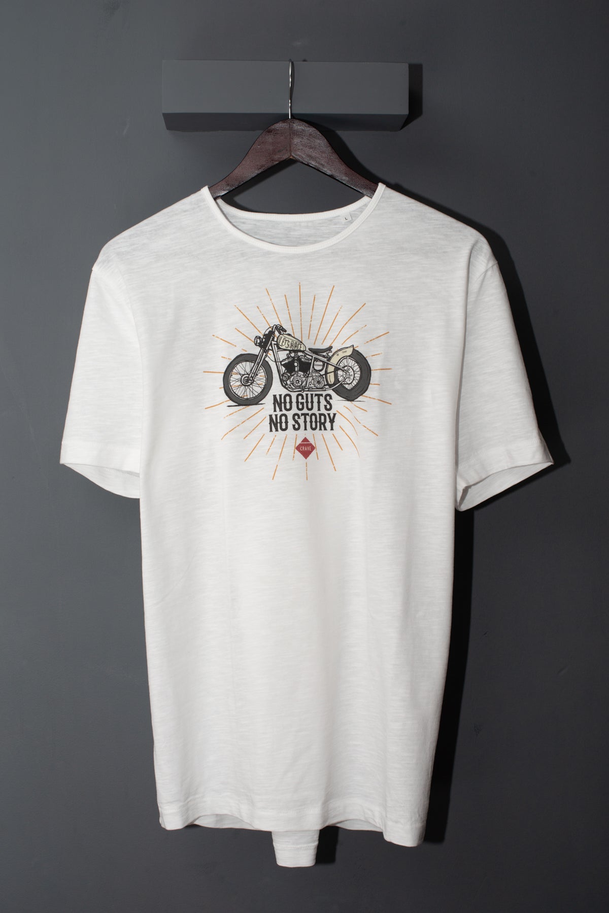 Motorcycle T-shirt - Bobber - No guts no story
