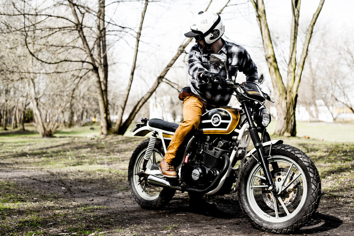 AXE2 Motorcycle SHIRT - FOX - Internal: 100% Aramid Outer: 99% Cotton