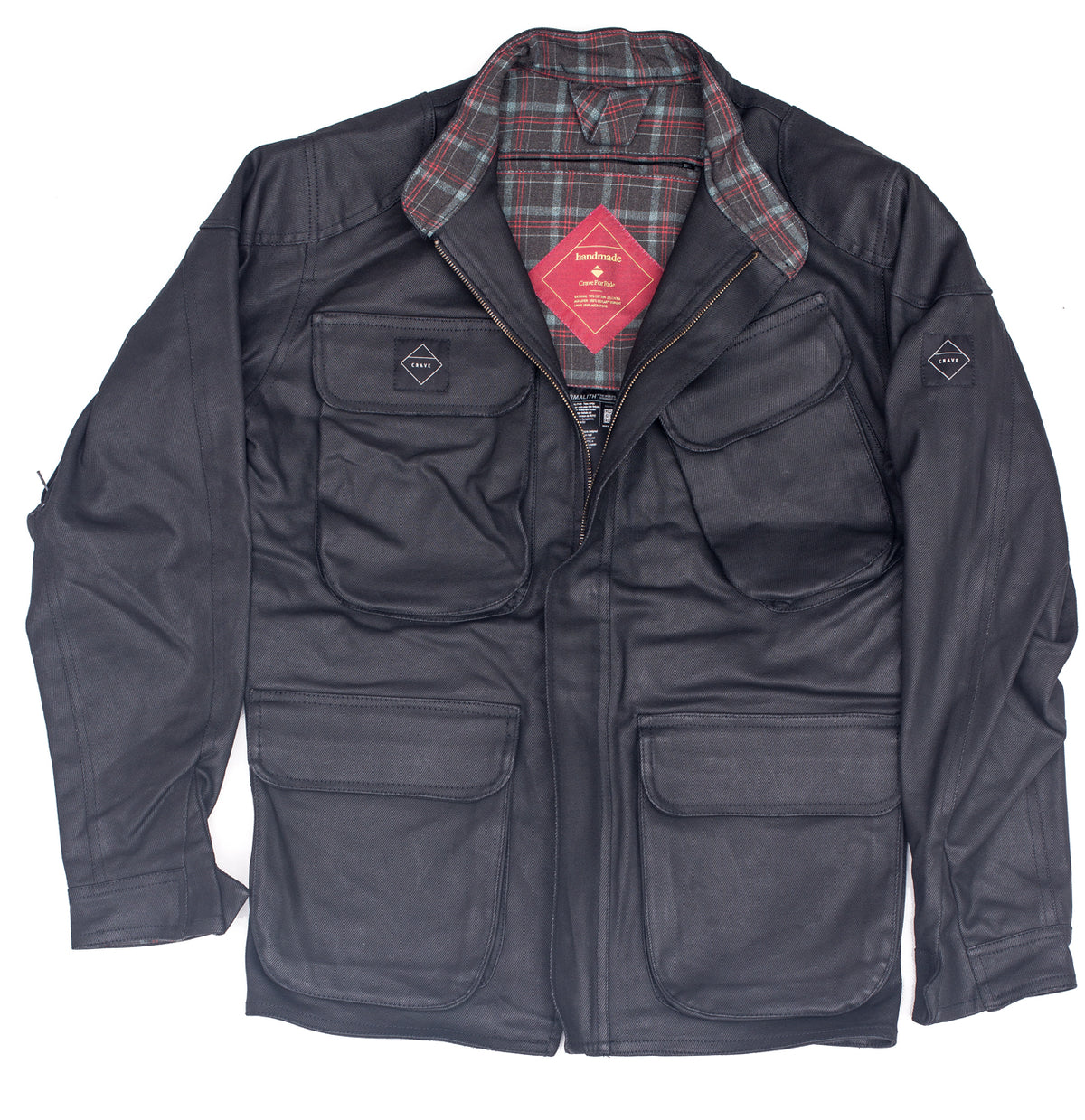 Waxed TROPHY Jacket - Armalith Armour Motorcycle Jacket